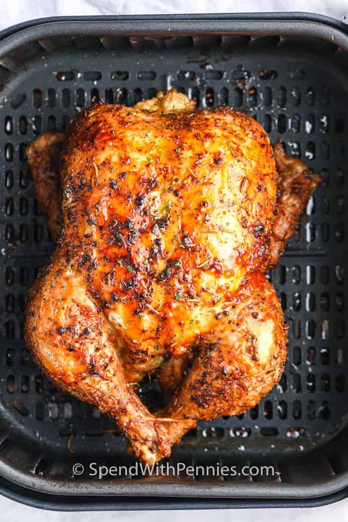 Air Fryer Whole Chicken: Rotisserie-Style in Under an Hour